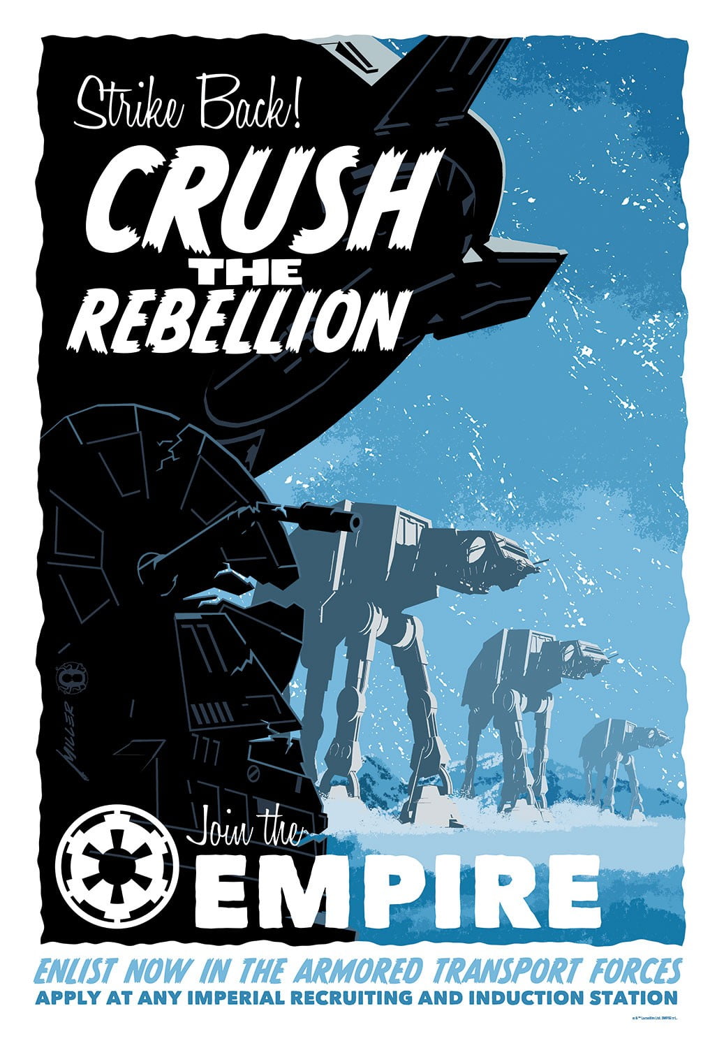 Star Wars Crush The Rebellion poster, Star Wars, Join the Alliance