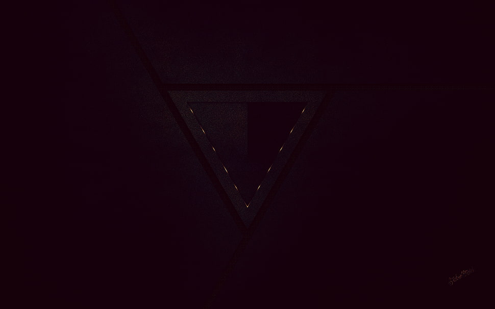 triangle, geometry, abstract HD wallpaper