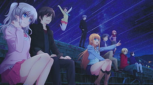 male and female anime characters digital wallpaper, Otosaka Yuu, Charlotte (anime)