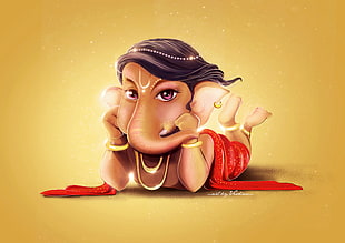 animated Ganesha HD wallpaper