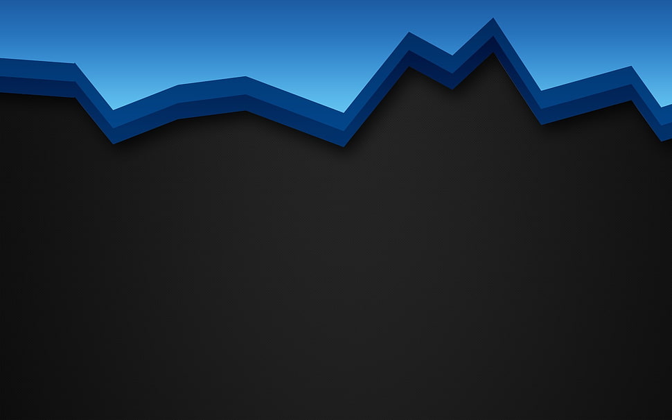 black and blue digital wallpaper, simple, simple background, minimalism, abstract HD wallpaper