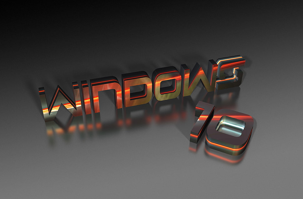 Windows 10 digital wallpaper, 3D, text, colorful HD wallpaper