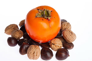 red tomatoe; chest nut ;wall nut HD wallpaper