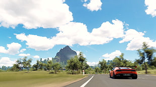 red car, forza horizon 3, video games, CGI, Australia