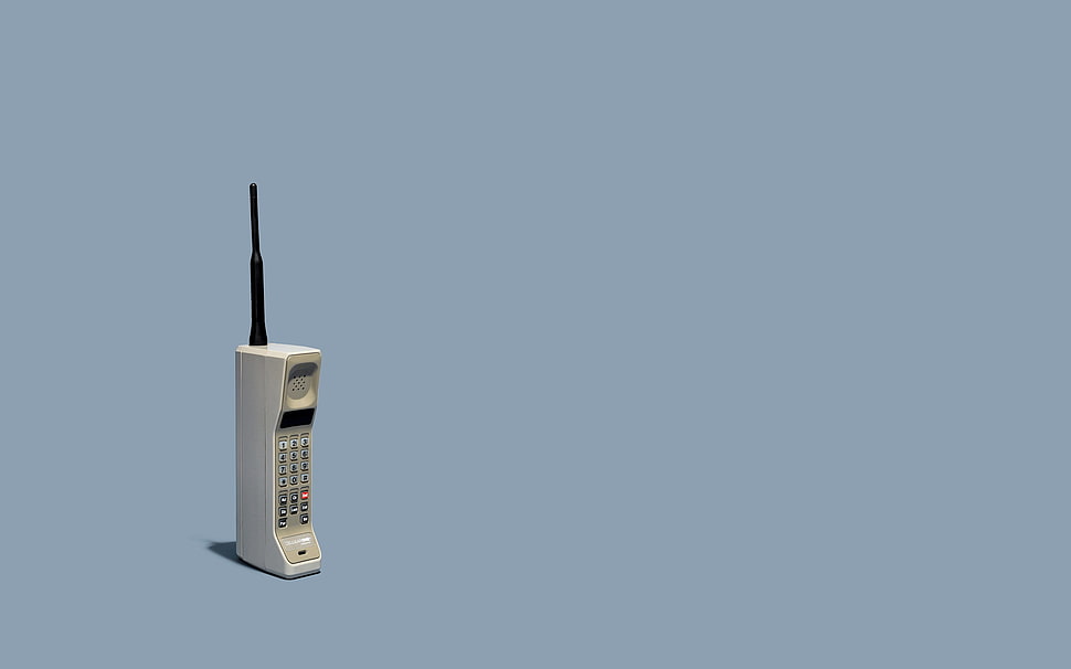 white cordless telephone HD wallpaper