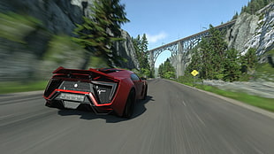 red and black racing game application wallpaper, car, Driveclub