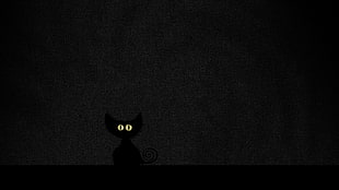 cat illustration, cat, black cats, Vladstudio, minimalism HD wallpaper