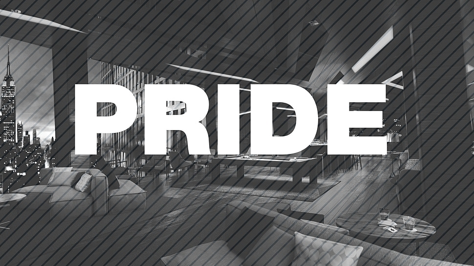 grayscale photo and Pride text wallpaper HD wallpaper