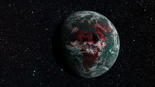Earth digital wallpaper, space, universe, planet, Earth HD wallpaper