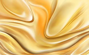 gold-colored liquid illustration HD wallpaper