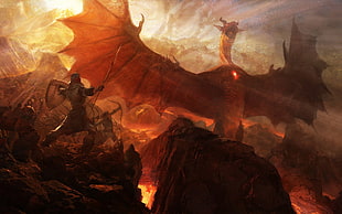 Dragon's Dogma, dragon, fantasy art, digital art HD wallpaper