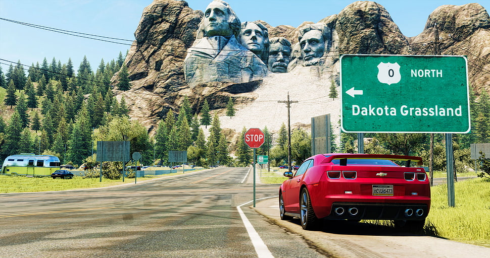 red Chevrolet car, The Crew, The Crew Wild Run, Chevrolet Camaro SS, video games HD wallpaper
