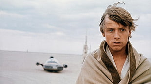 men's brown coat, Star Wars, science fiction, Luke Skywalker