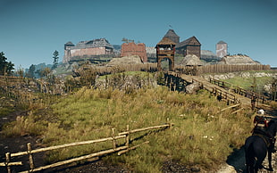 brown wooden fence, The Witcher 3: Wild Hunt, Cirilla Fiona Elen Riannon, The Witcher, video games HD wallpaper