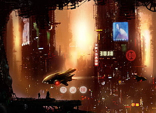 video game screenshot, cyberpunk, neon, futuristic
