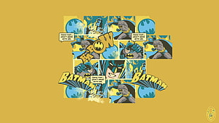 B, Batman, sketches, logo, comics