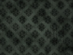 gray and black floral curtain, pattern, texture, minimalism