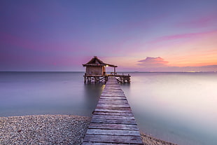 body of water, photography, sea, house, alone HD wallpaper