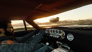 game application, Ford GT 2005, sunset, The Crew, Gordon Freeman