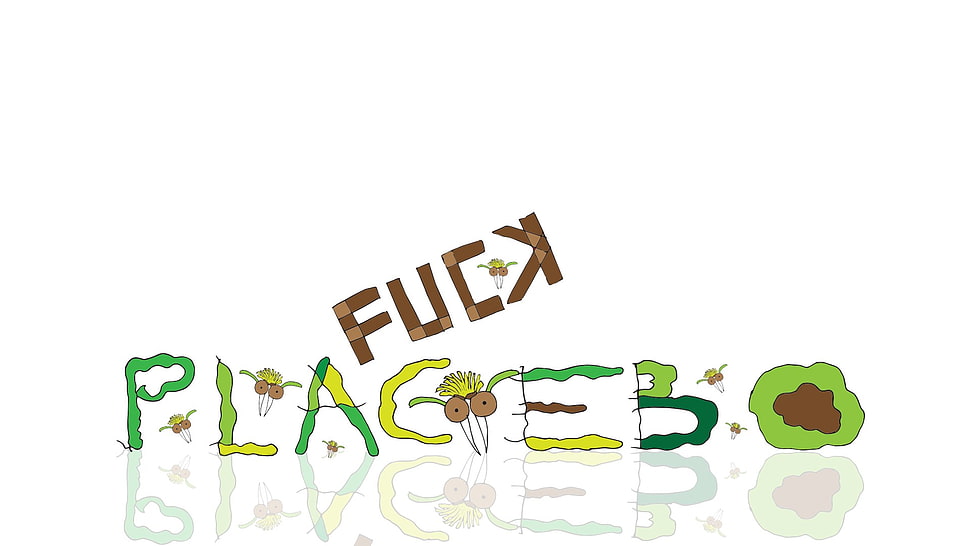 brown and green text with white background, quote HD wallpaper