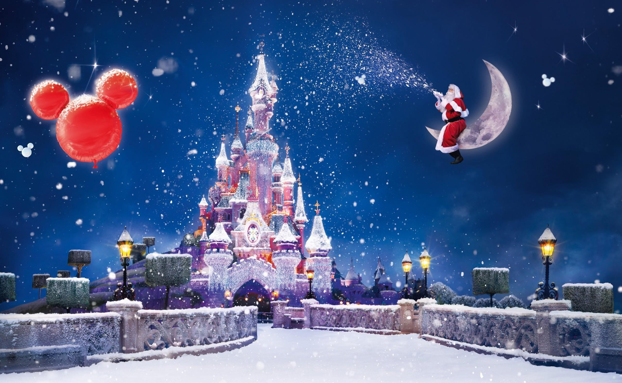 Disneyland Castle Christmas e-poster