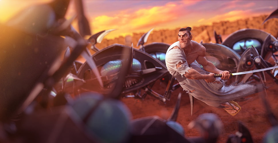 male anime character HD wallpaper