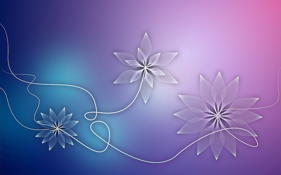 blue and purple concept art HD wallpaper