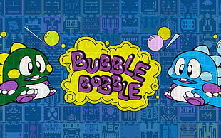 bubble bobble arcade game, Nintendo Entertainment System, video games, bubble bobble, retro games HD wallpaper
