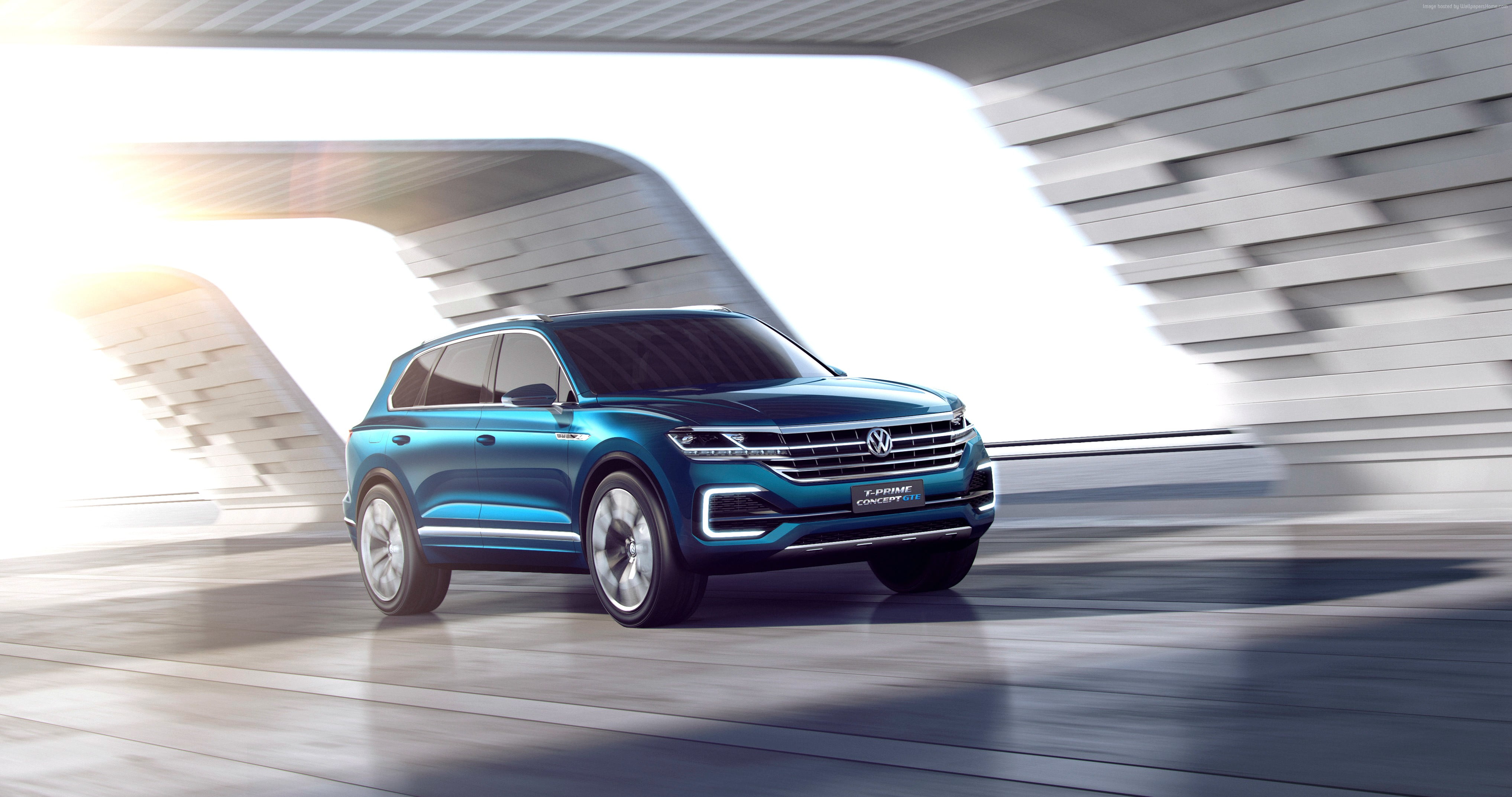 time lapse photography of blue Volkswagen SUV
