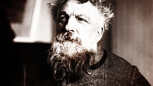 men's black top, celebrity, Auguste Rodin