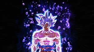 Son Goku Ultra Instinct digital wallpaper, Dragon Ball Super, Son Goku, Ultra-Instinct Goku, Mastered ultra instinct