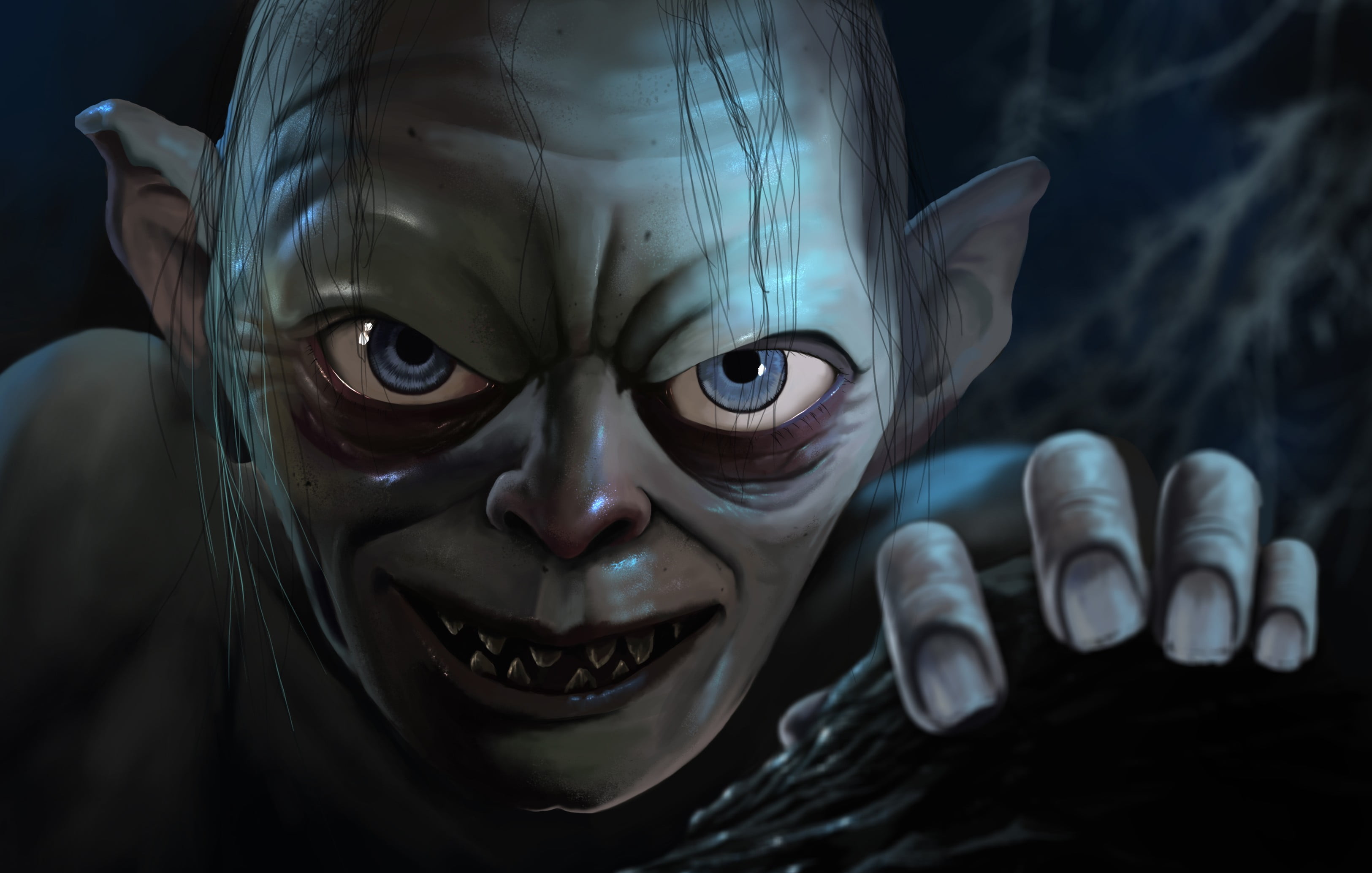 Gollum from The Lord of the Rings illustration, Gollum, The Lord of the  Rings, CGI, creature HD wallpaper | Wallpaper Flare