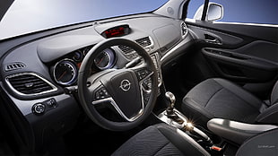 black and gray Toyota car interior, Opel Mokka, car interior, Opel, car HD wallpaper
