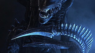 alien monster illustration, Alien (movie), movies, Xenomorph
