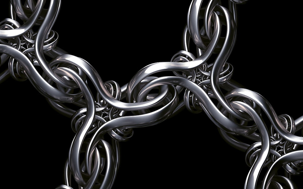 gray metal chain HD wallpaper
