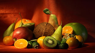 assorted sliced fruits HD wallpaper