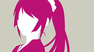 female anime character photo, anime, Monogatari Series, Senjougahara Hitagi
