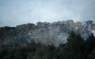 gray buildings photo