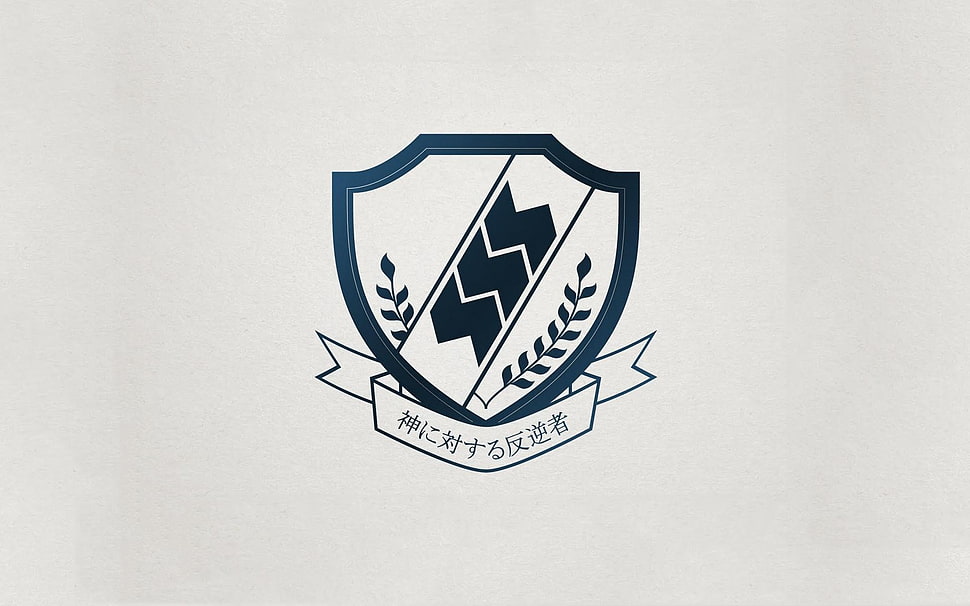 blue shield logo, Angel Beats! HD wallpaper