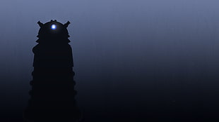 lighted black robot, Daleks, Doctor Who