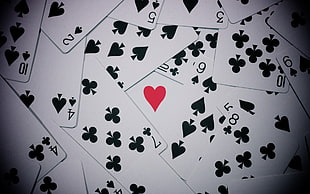 assorted playing cards, playing cards, cards, heart