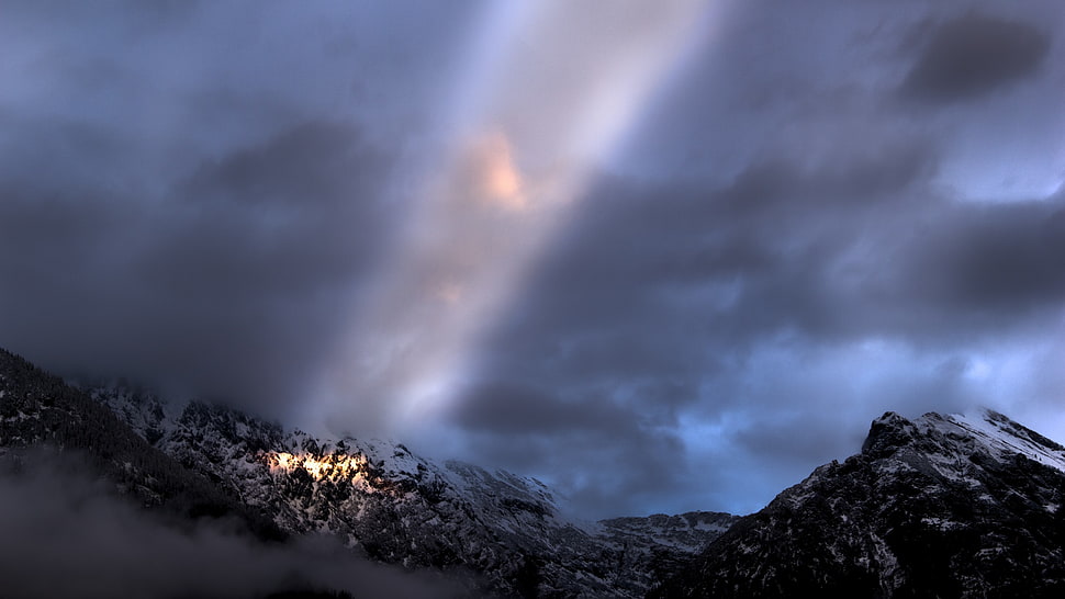 grey sky, landscape HD wallpaper