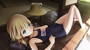 girl wearing swimsuit 3D character
