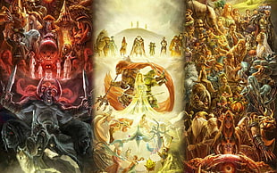 Fate GO, The Legend of Zelda, Link, collage, fantasy art