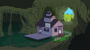 purple house cartoon character, Adventure Time