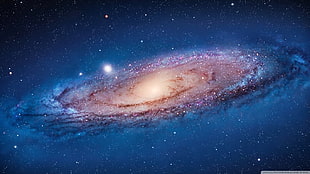 Milky way, space, galaxy, spiral galaxy HD wallpaper