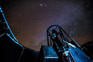 gray and black satellite, stars, observatory, nature, telescope HD wallpaper