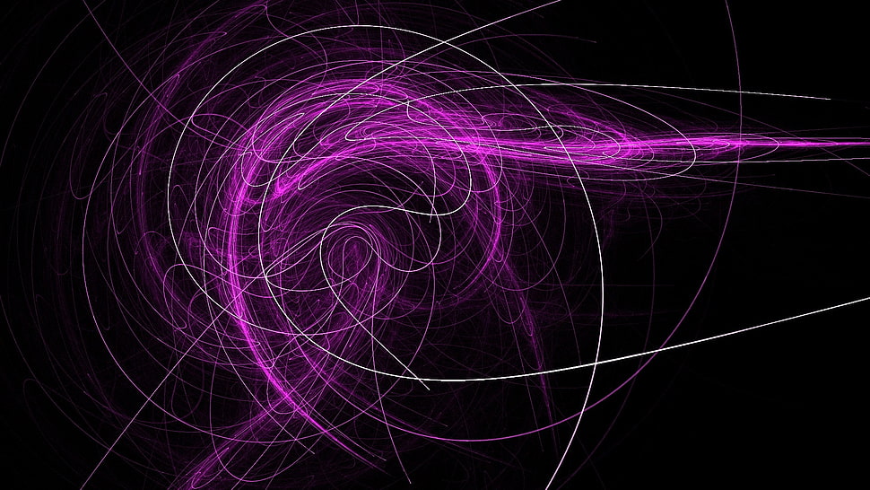 purple and white light streaks HD wallpaper