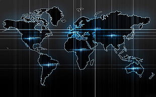 world map, map