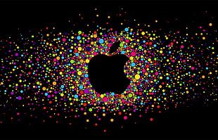 Apple logo digital wallpaper